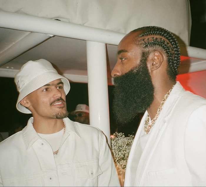 Trae Young (left) James Harden (right).